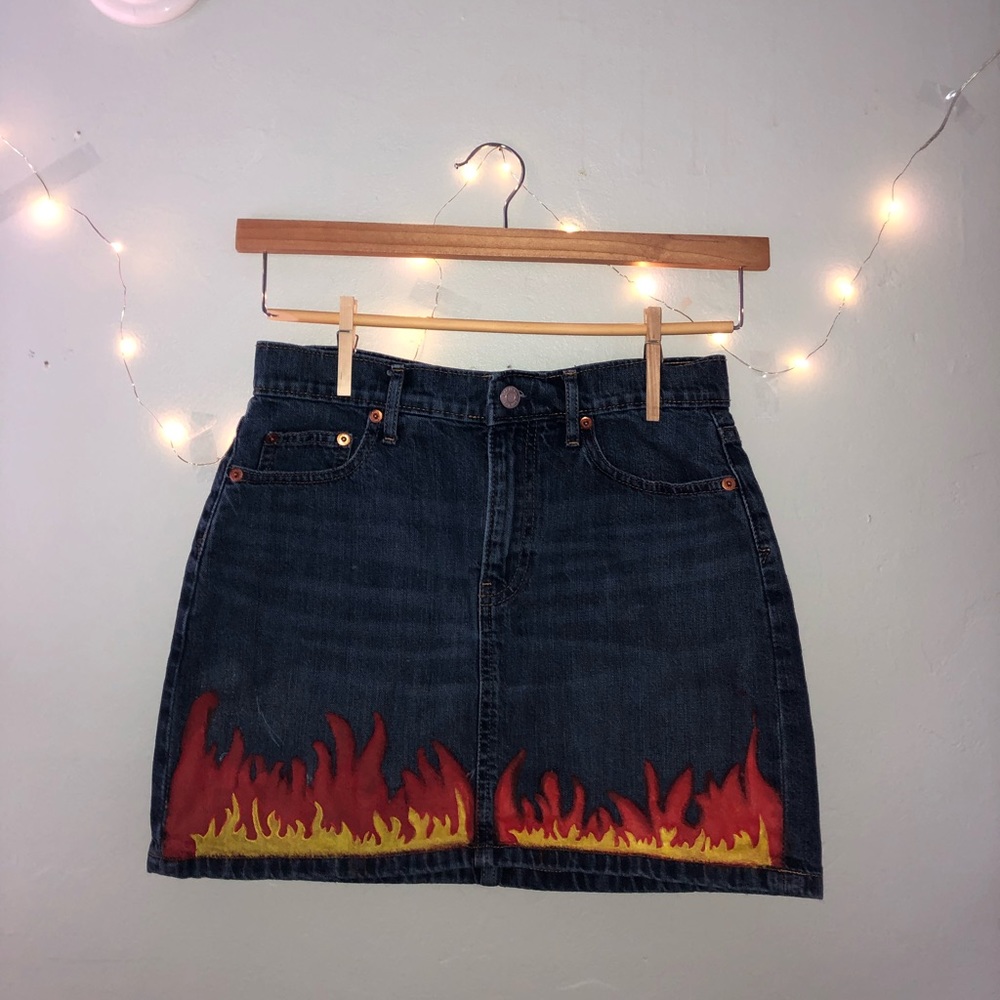 gap denim skirt